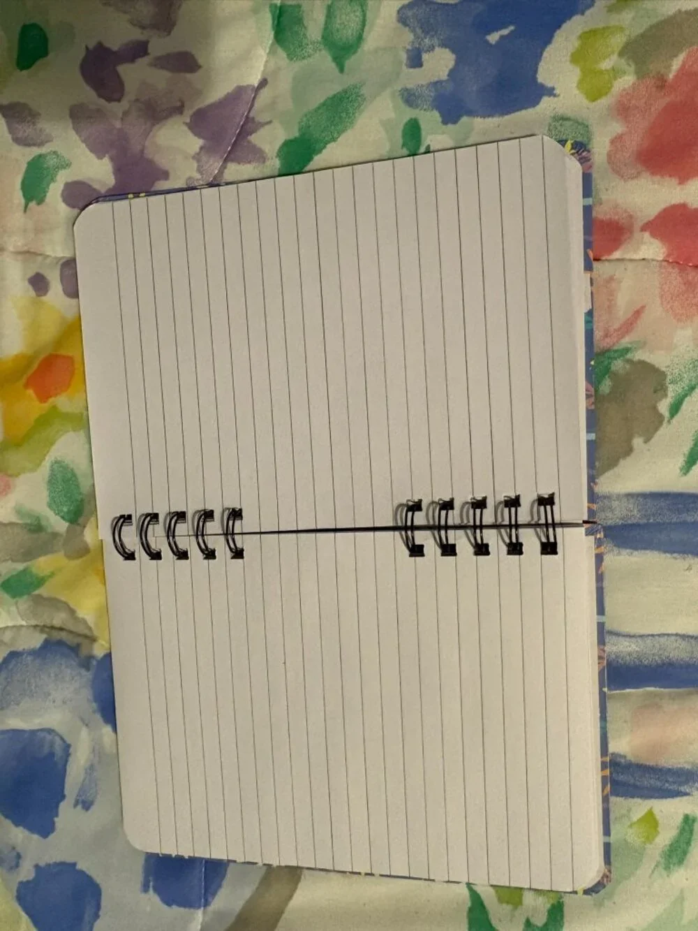 Wirebound lined journal with botanical cover, LePen 6 color set